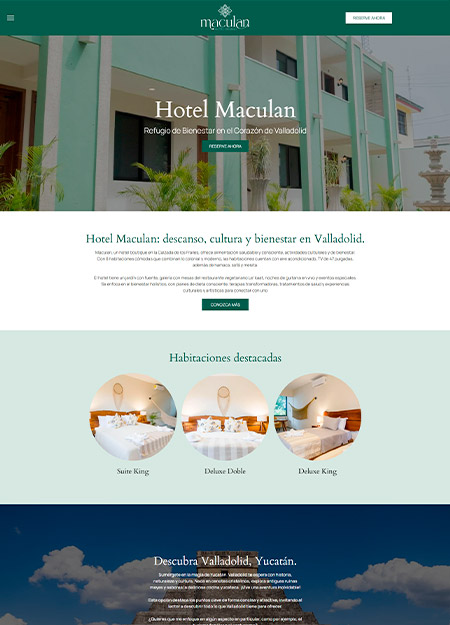 preview image of Macullan hotel's website
