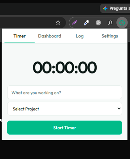 LiteTime Tracker Pro Chrome extension preview