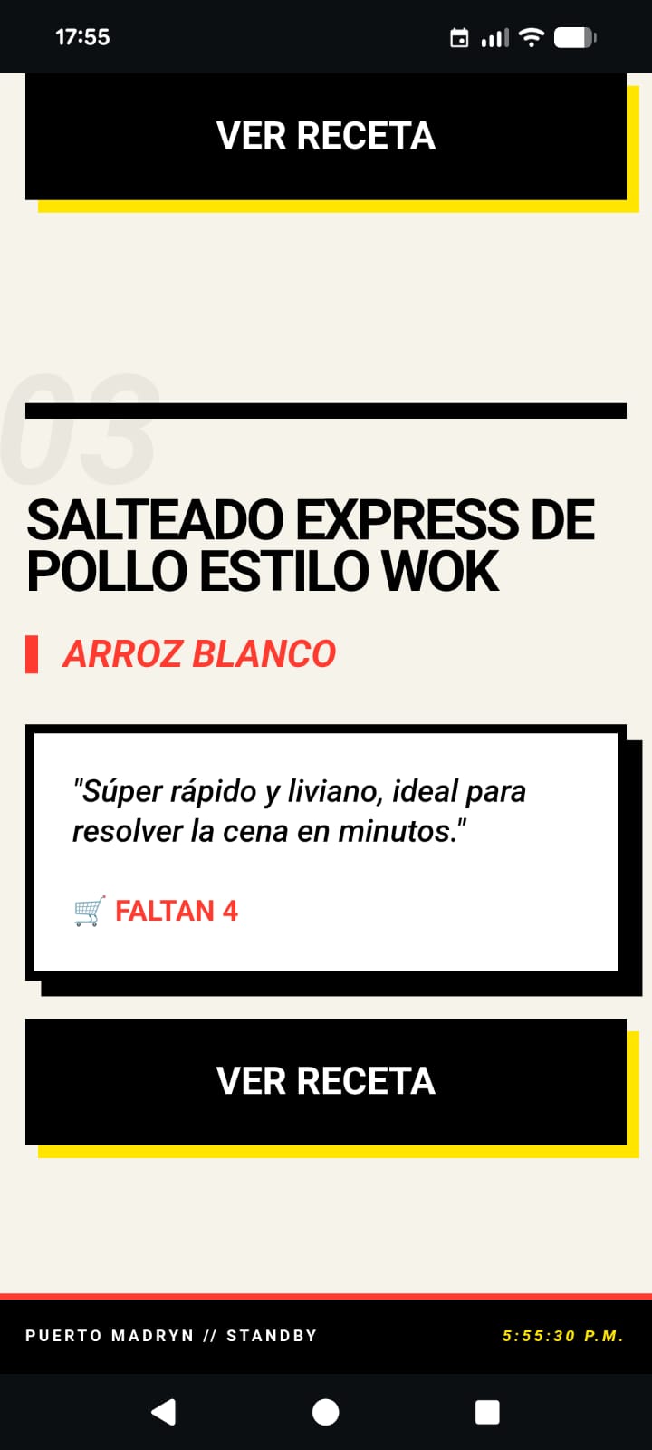 Qué mierda cocino responsive interface