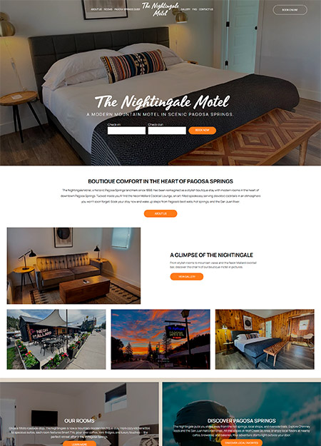 preview image of The Nightingale Motel's website
